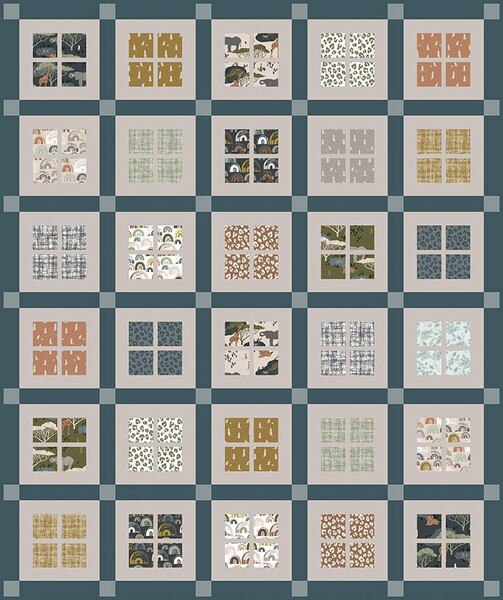 Beverly McCullough Gingham Windows Quilt Pattern Riley Blake Designs